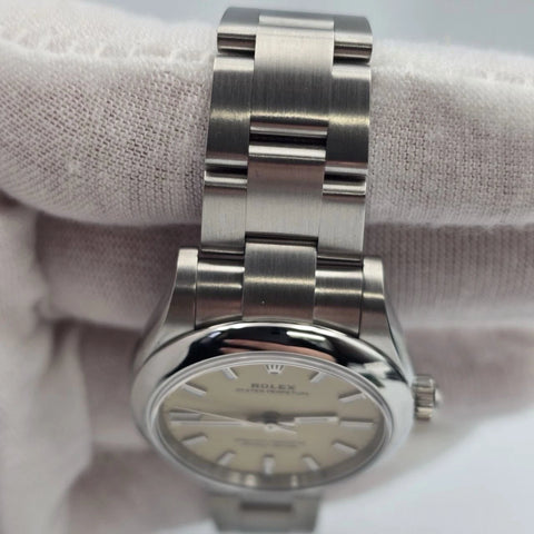 NEW 2025 Rolex Oyster Perpetual 31mm Beige Smooth Bezel Oyster 277200 UNWORN