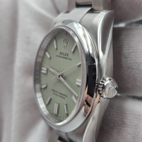 NEW 2026 Rolex Oyster Perpetual Pistachio 36mm Stainless Steel 126000