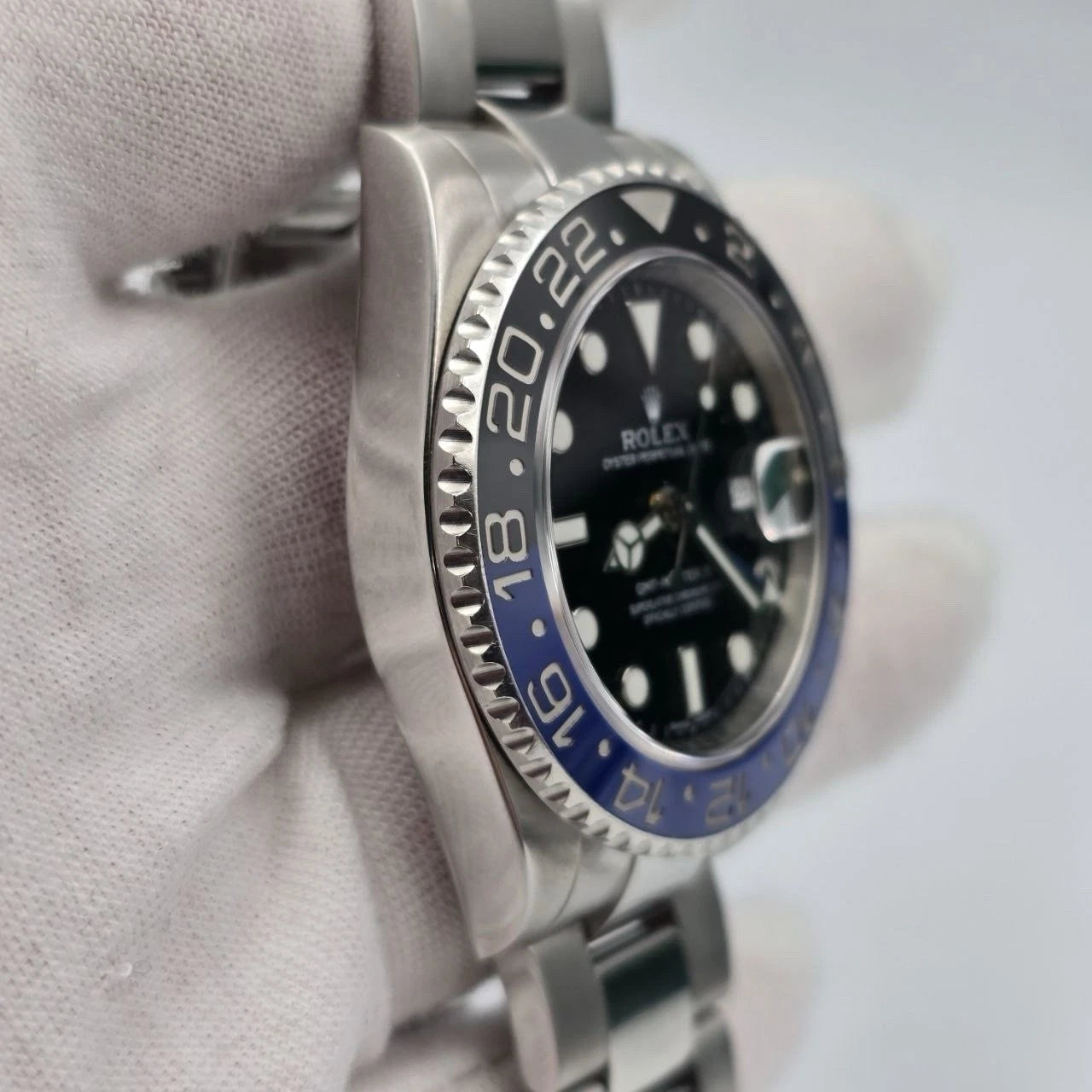 2014 PAPERS Rolex GMT Master II 116710BLNR Steel Ceramic Batman 40mm Watch BOX