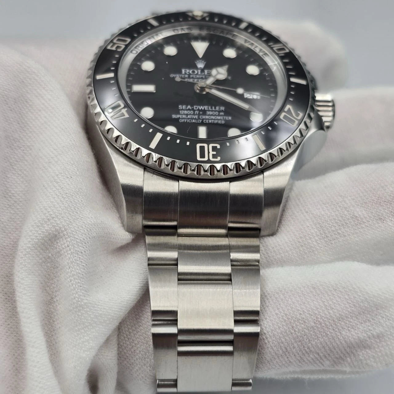 2009 Rolex Sea-Dweller Deepsea 44mm Black Ceramic Steel Dive Watch 116660