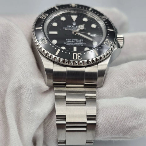 2009 Rolex Sea-Dweller Deepsea 44mm Black Ceramic Steel Dive Watch 116660
