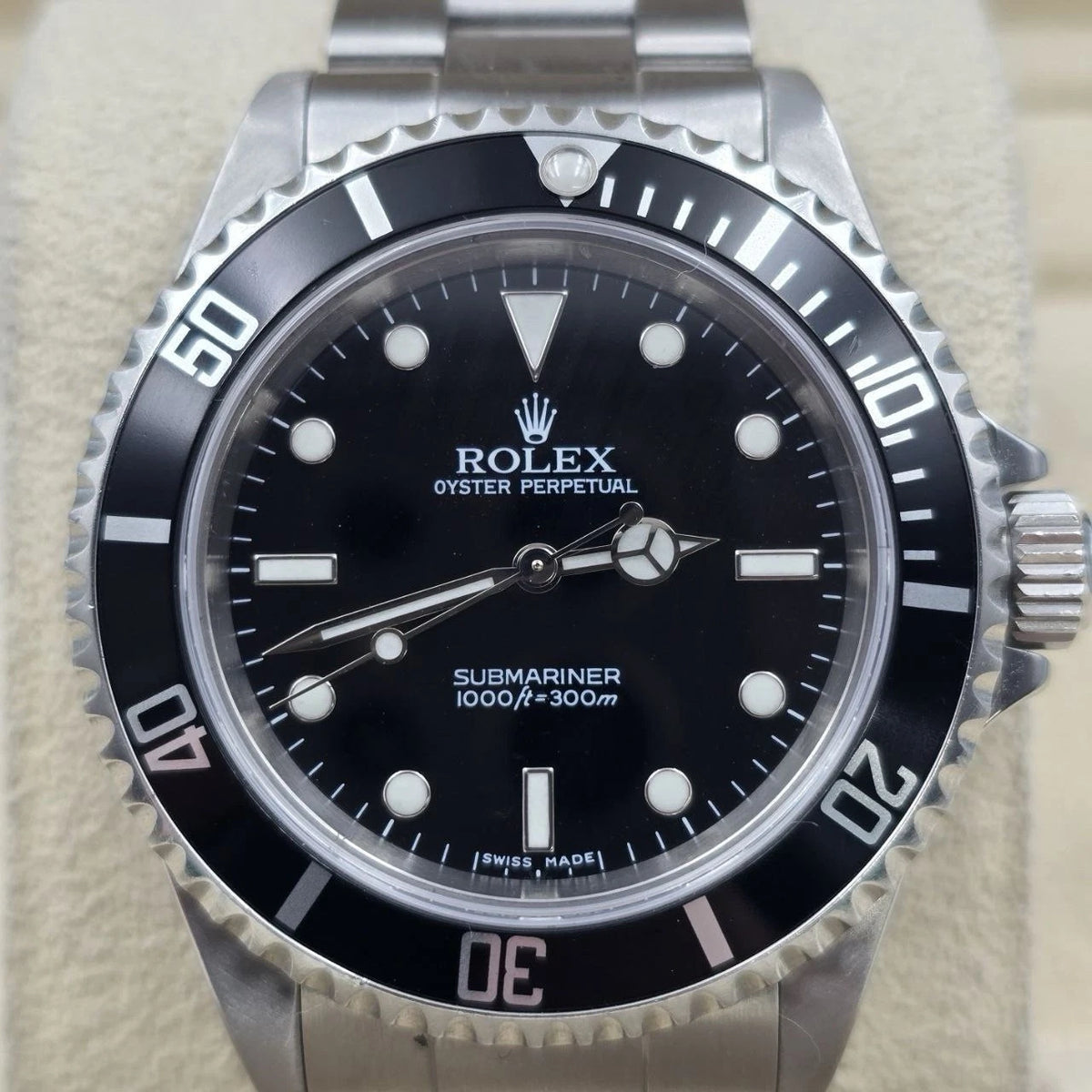 Rolex Submariner No Date 14060M 2 Liner Black Dial Stainless Steel 40mm Watch