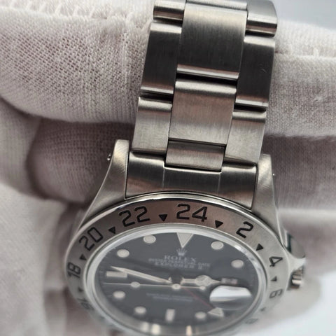 Rolex Explorer II Black 16570 Stainless Steel Oyster Date Watch 40mm