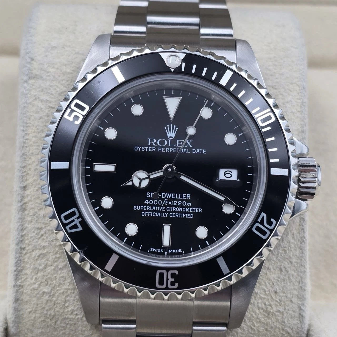 2005 Rolex Sea-Dweller 16600 Stainless Steel Black Dial 40mm Watch