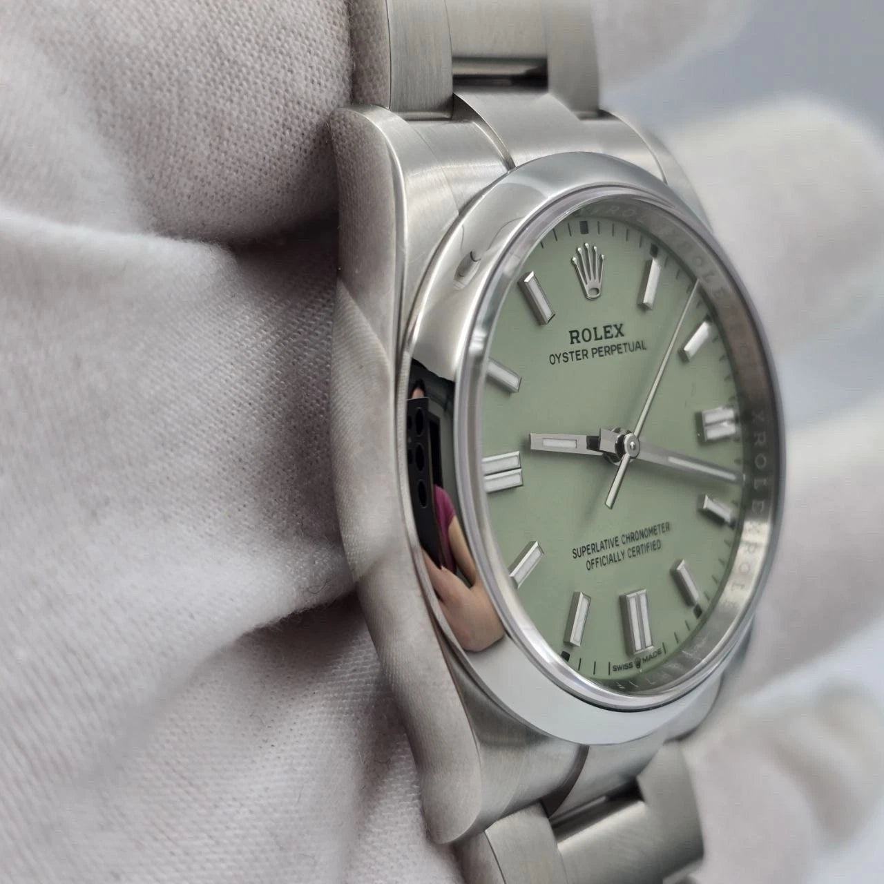 NEW 2026 Rolex Oyster Perpetual Pistachio 36mm Stainless Steel 126000