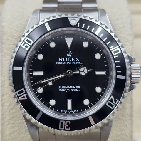 Rolex Submariner No Date 14060M 2 Liner Black Dial Stainless Steel 40mm Watch