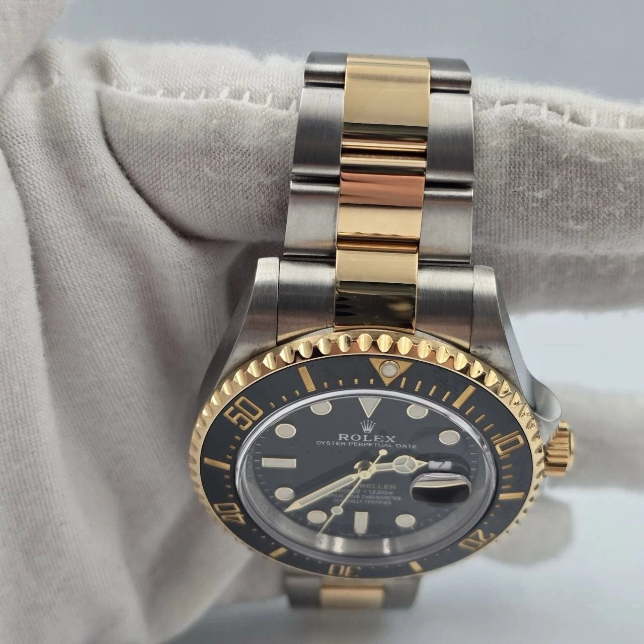 Rolex Sea-Dweller 43mm Two-Tone Yellow Gold 126603 Black Dial