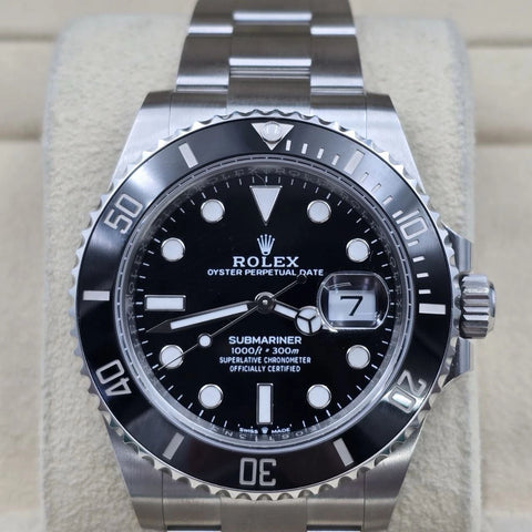 PAPERS 2024 Rolex Submariner Date 41mm Black Ceramic 126610LN Watch BOX