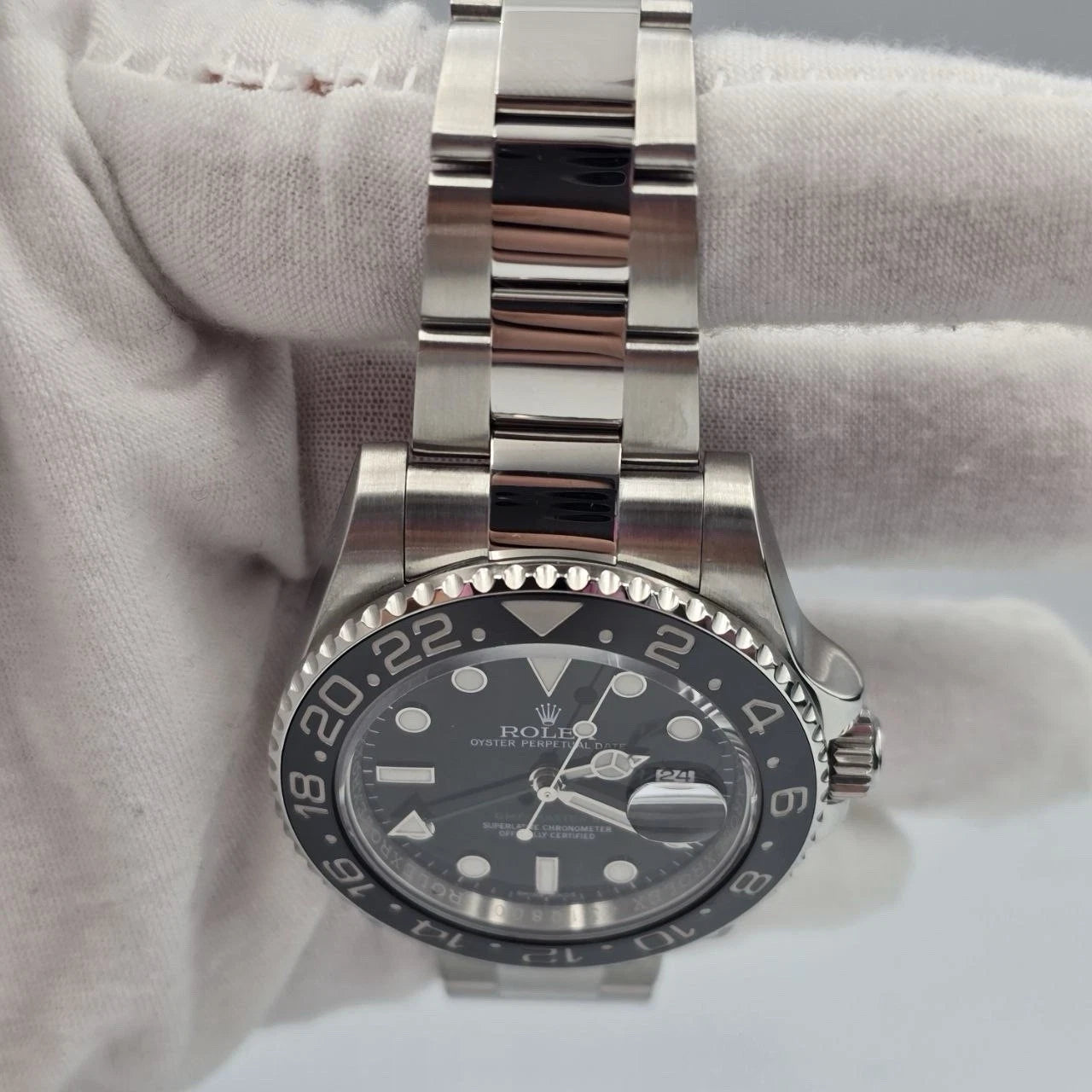 2016 PAPERS Rolex GMT Master II 116710LN Steel Ceramic "Green Arrow" 40mm BOX