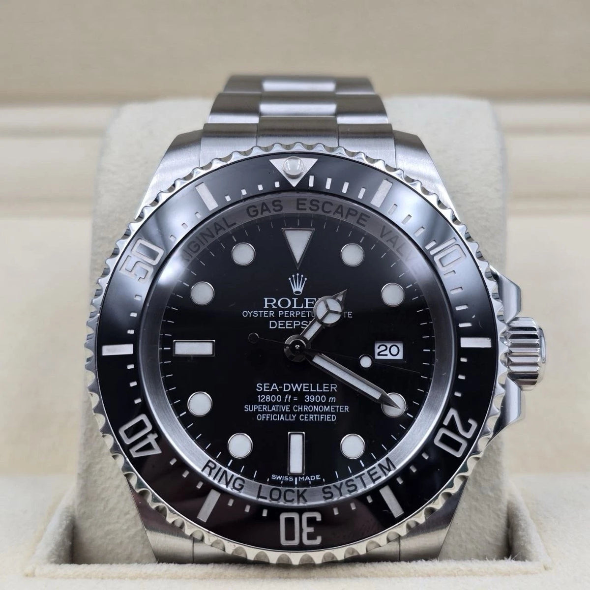 2009 Rolex Sea-Dweller Deepsea 44mm Black Ceramic Steel Dive Watch 116660
