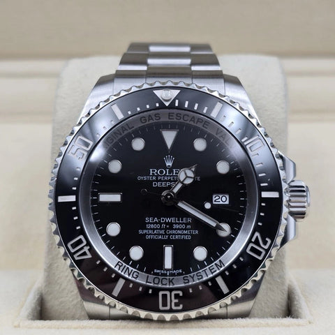 2009 Rolex Sea-Dweller Deepsea 44mm Black Ceramic Steel Dive Watch 116660