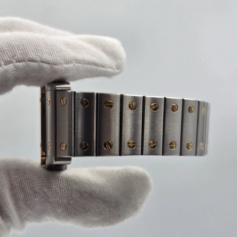 Cartier Santos Galbee XL 32mm Stainless 18kt Gold Automatic Watch 2823 W20099C4