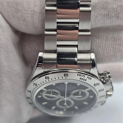PAPERS 2005 Rolex Cosmograph Daytona 116520 Black Stainless Steel 40mm BOX
