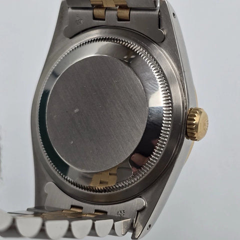 PAPERS Rolex Datejust 36mm Champagne Dial Two Tone Jubilee 16233