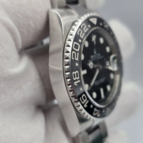 2013 PAPERS Rolex GMT Master II 116710LN Steel Ceramic "Green Arrow" 40mm BOX