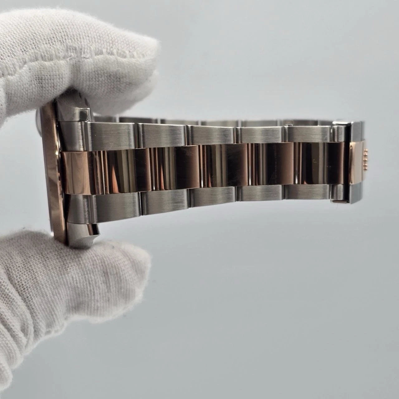 PAPERS 2021 Rolex Datejust 41mm Wimbledon Dial Oyster Steel Rose Gold 126301 BOX