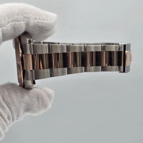 PAPERS 2021 Rolex Datejust 41mm Wimbledon Dial Oyster Steel Rose Gold 126301 BOX