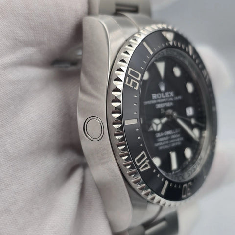 2021 PAPERS Rolex Sea-Dweller Deepsea Black 44mm Stainless Ceramic 126660 BOX
