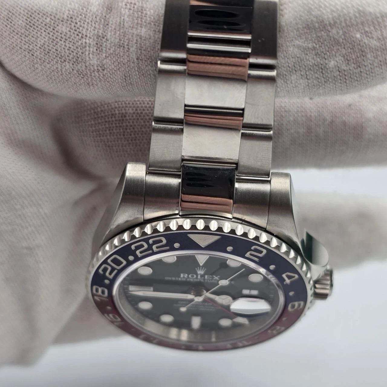 PAPERS 2023 Rolex GMT Master Pepsi Red Blue Oyster Ceramic 126710BLRO Watch BOX