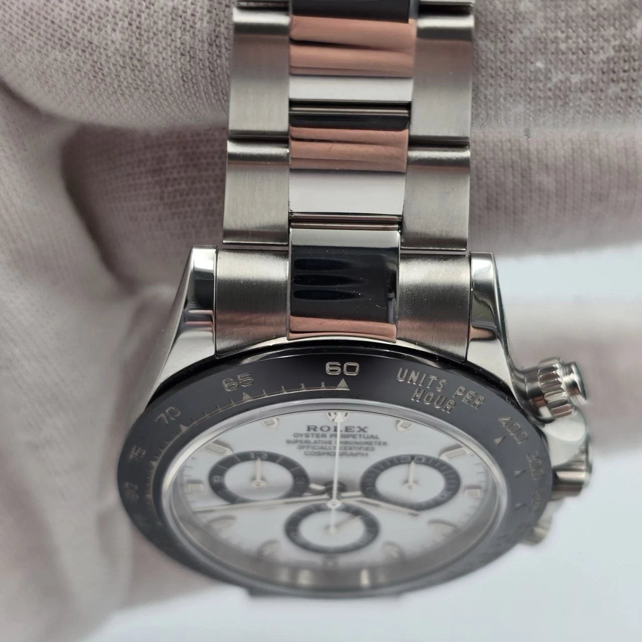 2023 PAPERS Rolex Daytona 116500LN White Dial Panda Ceramic 40mm Steel Watch BOX