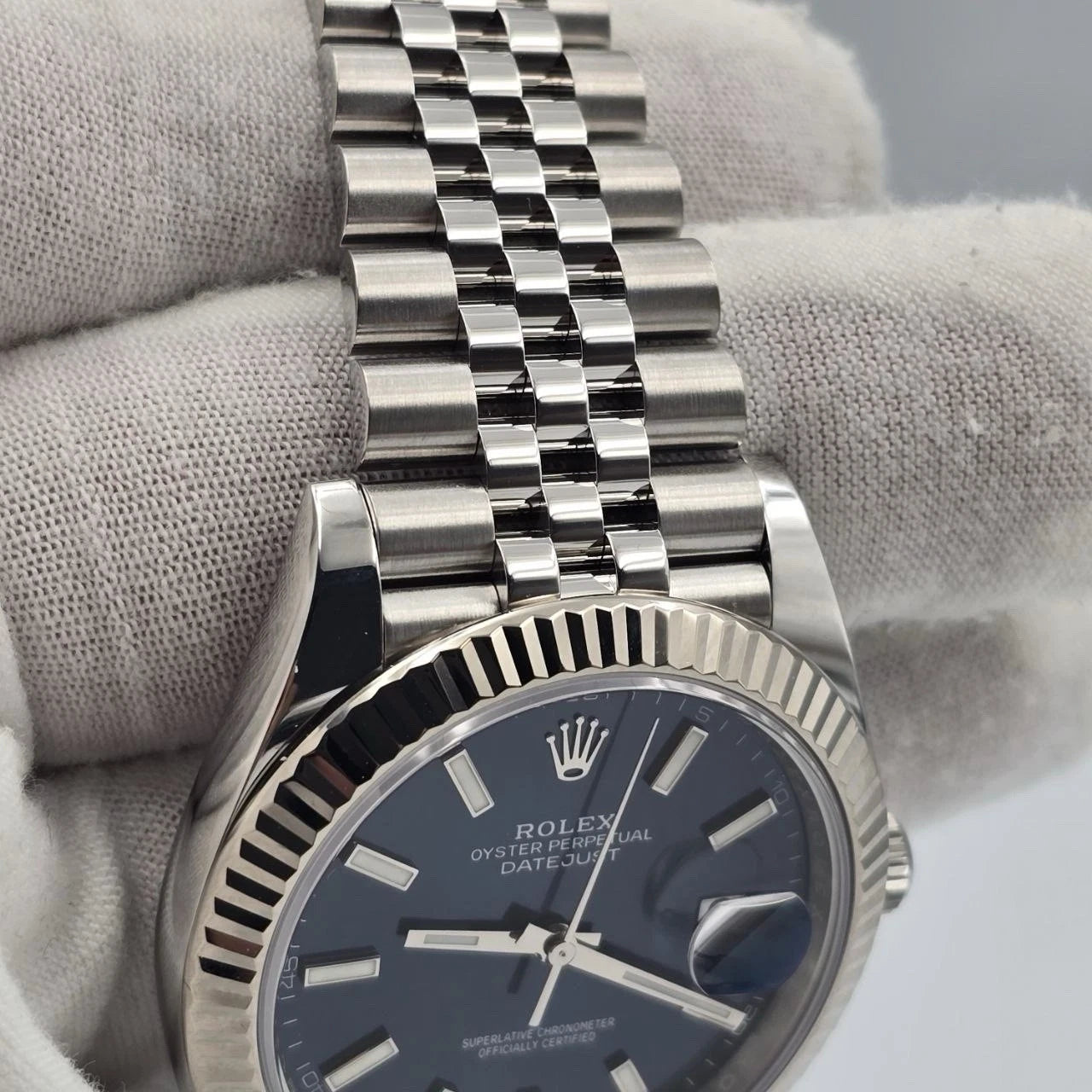 2023 PAPERS Rolex Datejust 41mm 126334 Stainless Steel Jubilee Blue Dial BOX