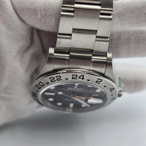 PAPERS 2024 Rolex Explorer II 42mm 226570 Stainless Steel Black Dial BOX