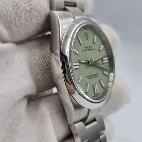 Rolex Oyster Perpetual 134300 Pistachio Dial