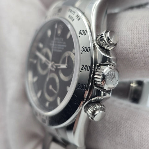 PAPERS 2005 Rolex Cosmograph Daytona 116520 Black Stainless Steel 40mm BOX