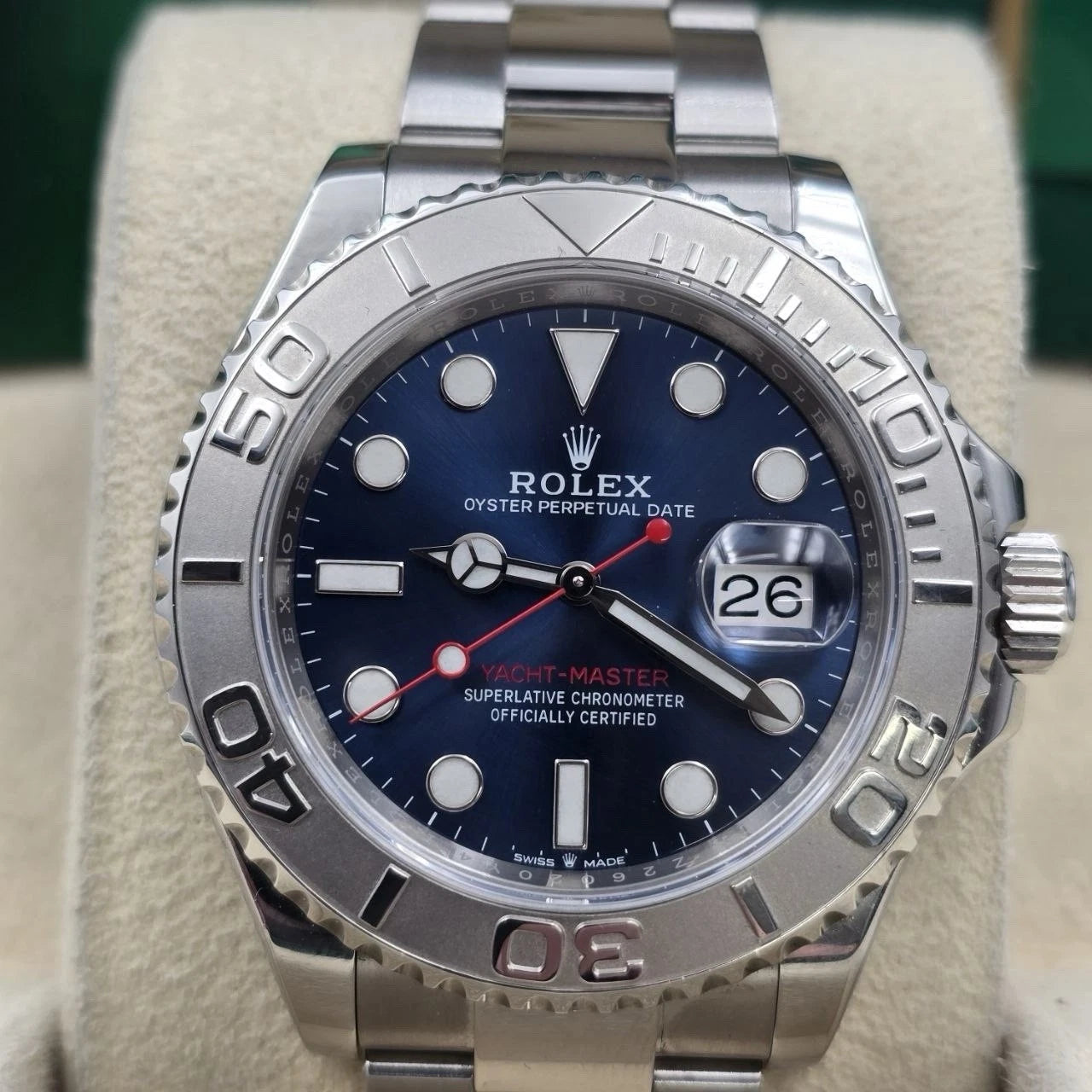 PAPERS 2019 Rolex Yacht-Master 40mm “Captain America” Blue Dial 126622 BOX