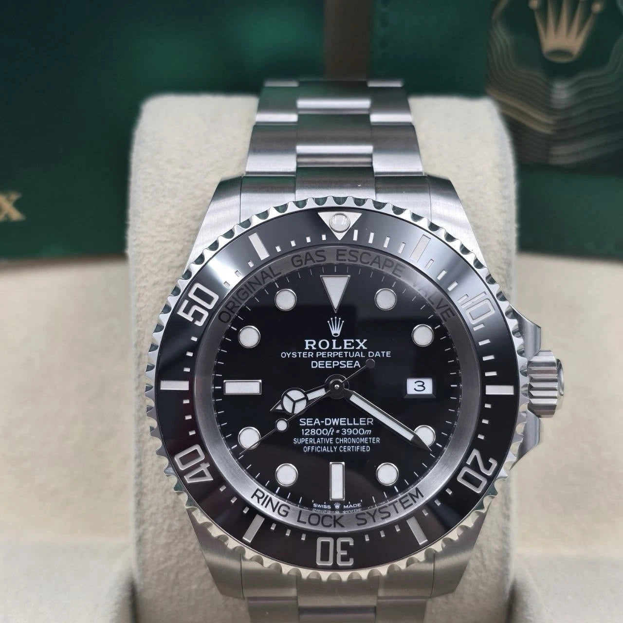 2021 PAPERS Rolex Sea-Dweller Deepsea Black 44mm Stainless Ceramic 126660 BOX