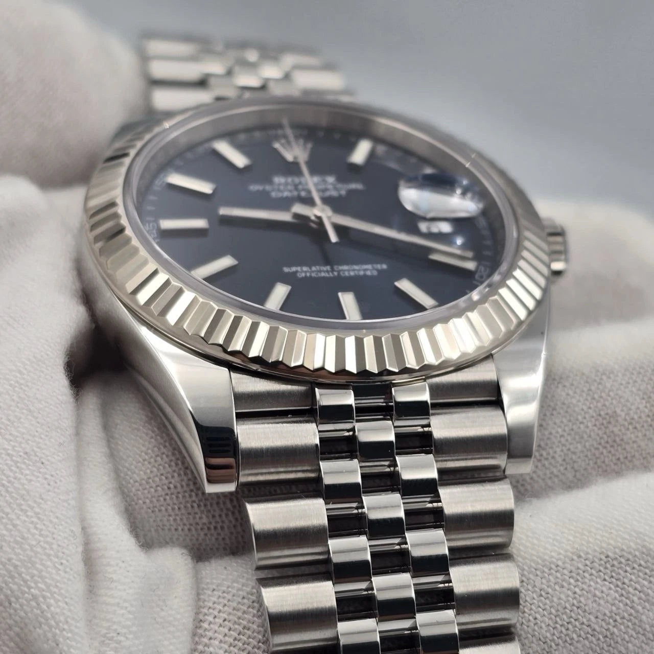 2023 PAPERS Rolex Datejust 41mm 126334 Stainless Steel Jubilee Blue Dial BOX