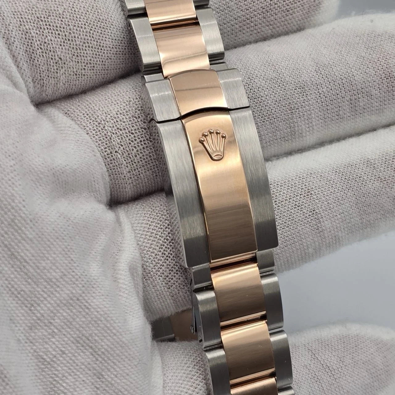 PAPERS 2021 Rolex Datejust 41mm Wimbledon Dial Oyster Steel Rose Gold 126301 BOX