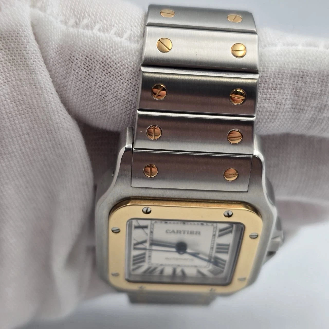 Cartier Santos Galbee XL 32mm Stainless 18kt Gold Automatic Watch 2823 W20099C4