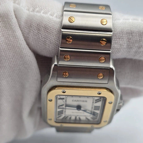 Cartier Santos Galbee XL 32mm Stainless 18kt Gold Automatic Watch 2823 W20099C4