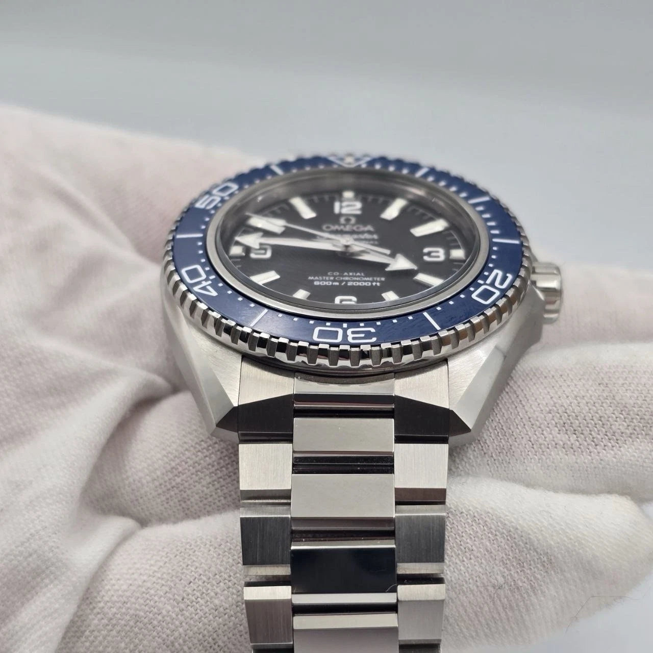 PAPERS 2025 Omega Seamaster Planet Ocean Blue Bezel 42mm 217.30.42.21.01.002 BOX