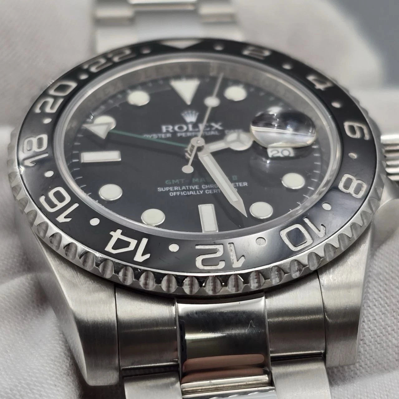 PAPERS Rolex GMT Master II Green Arrow 116710LN Ceramic 40mm Watch BOX