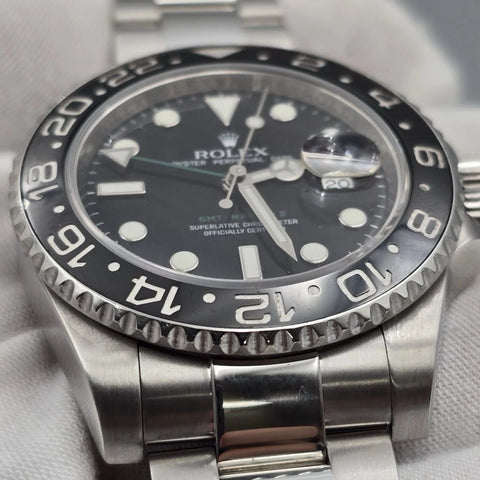 PAPERS Rolex GMT Master II Green Arrow 116710LN Ceramic 40mm Watch BOX