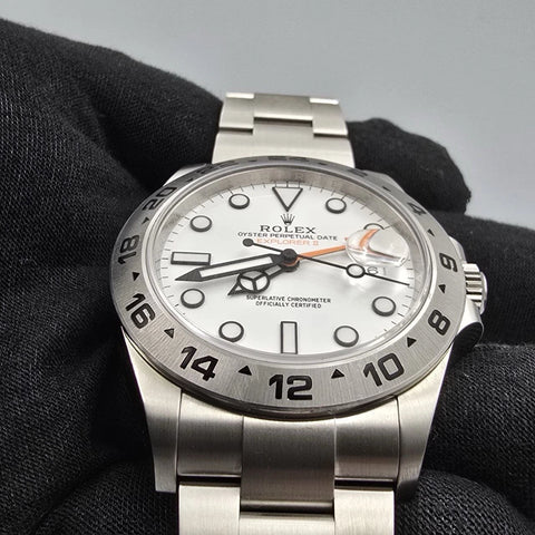 PAPERS 2024 Rolex Explorer II 42mm 226570 White Polar Dial BOX