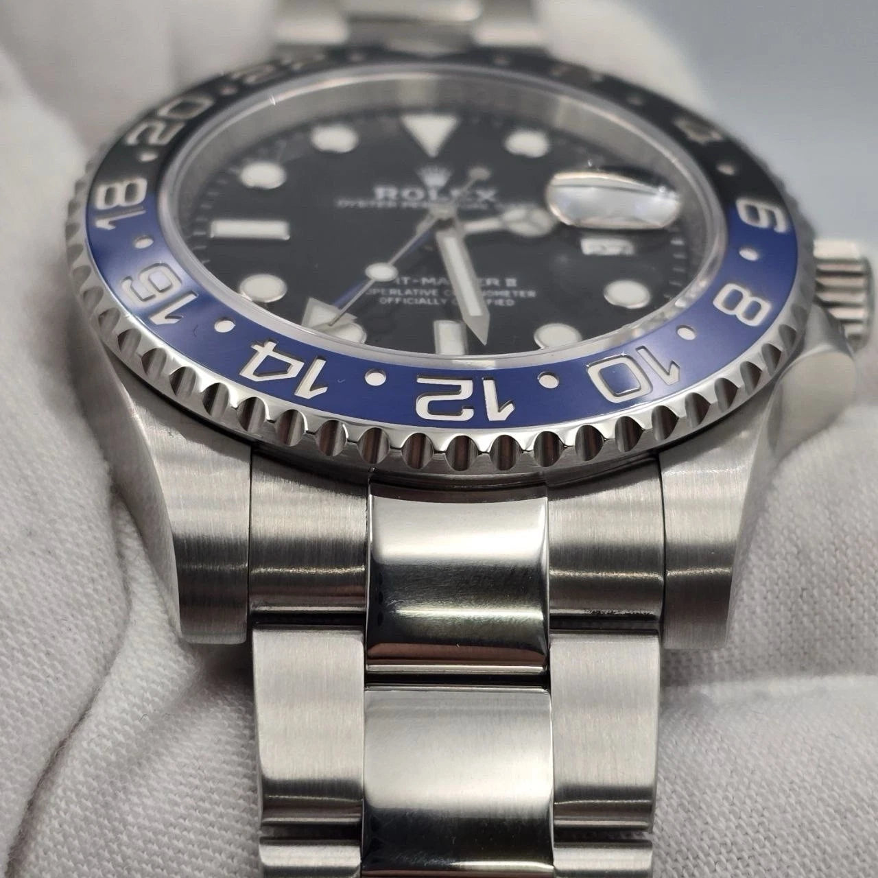 PAPERS 2017 Rolex GMT Master II 116710BLNR Steel Ceramic Batman Watch BOX