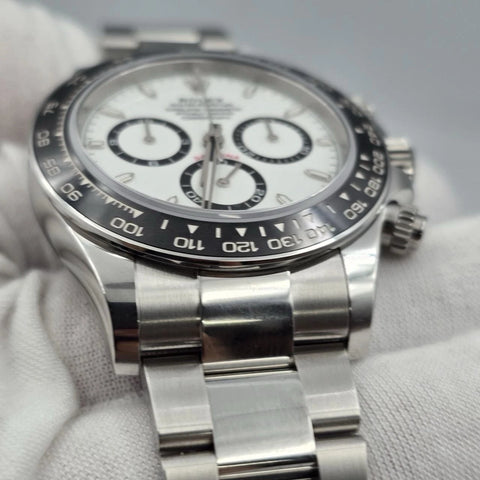 MINT 2024 PAPERS Rolex Cosmograph Daytona 40mm 126500LN White Panda Dial BOX