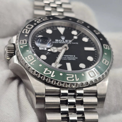 PAPERS 2024 Rolex GMT-Master II “Sprite” 40mm 126720VTNR Jubilee Black Dial BOX