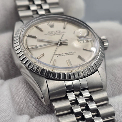 Rolex Datejust 1603 Stainless Steel Silver Dial Jubilee 36mm Automatic Watch