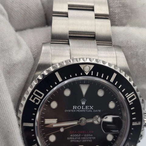2020 PAPERS Rolex Sea-Dweller Black Red Letters Stainless Steel 43mm 126600 BOX