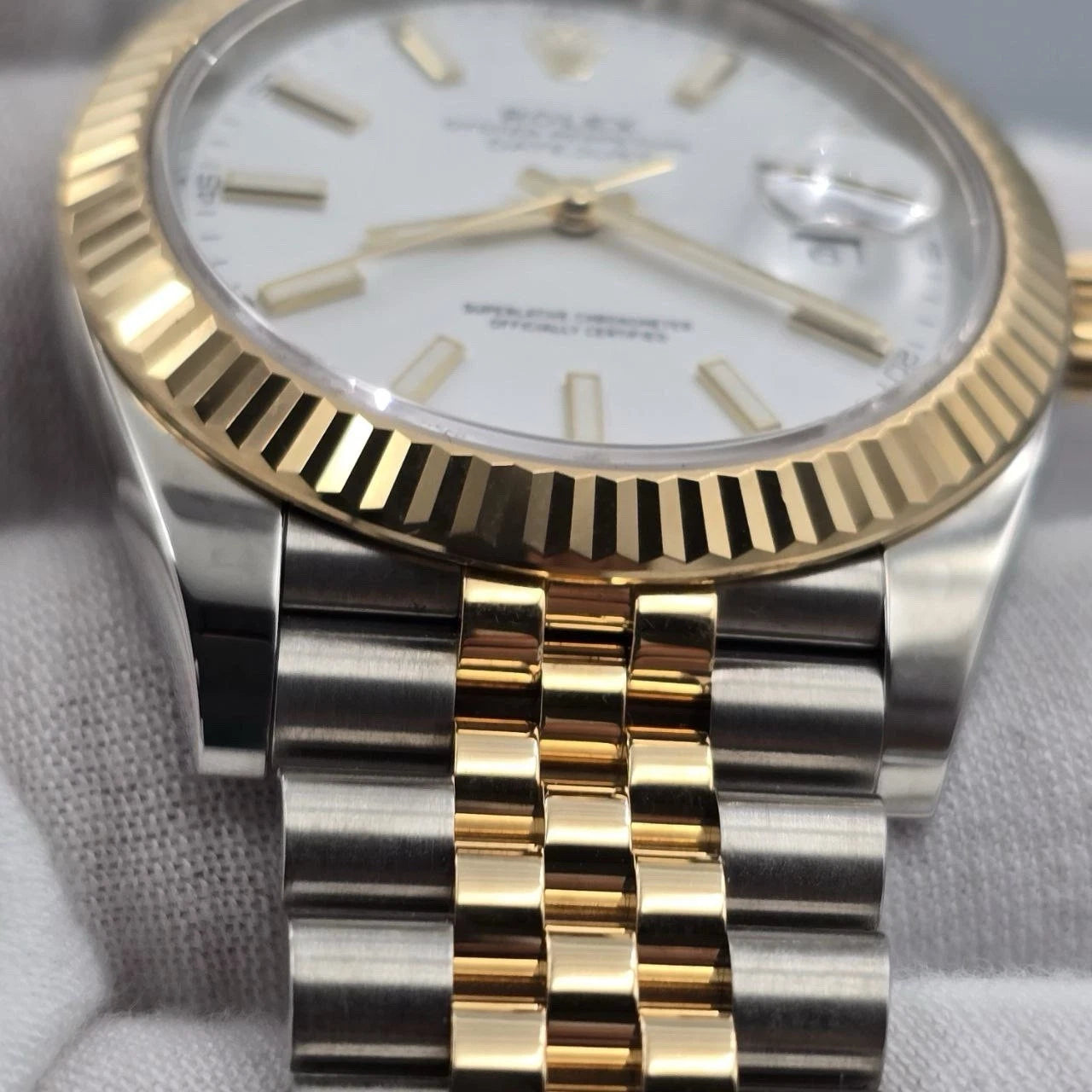 MINT PAPERS 2024 Rolex DateJust 41mm Two Tone White Dial Jubilee 126333 BOX