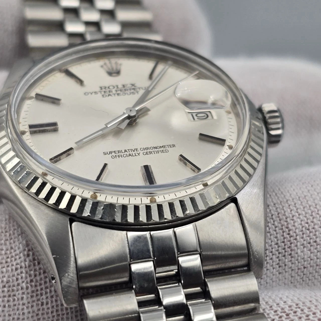 Rolex Datejust 1601 Stainless Steel Silver Dial Jubilee 36mm Automatic Watch