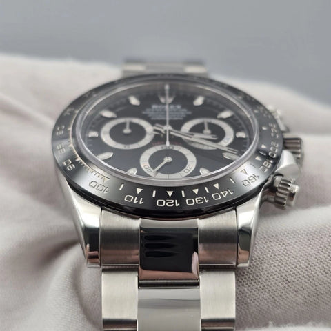 2023 PAPERS Rolex Daytona 116500LN Black Dial Ceramic 40mm Steel Watch BOX