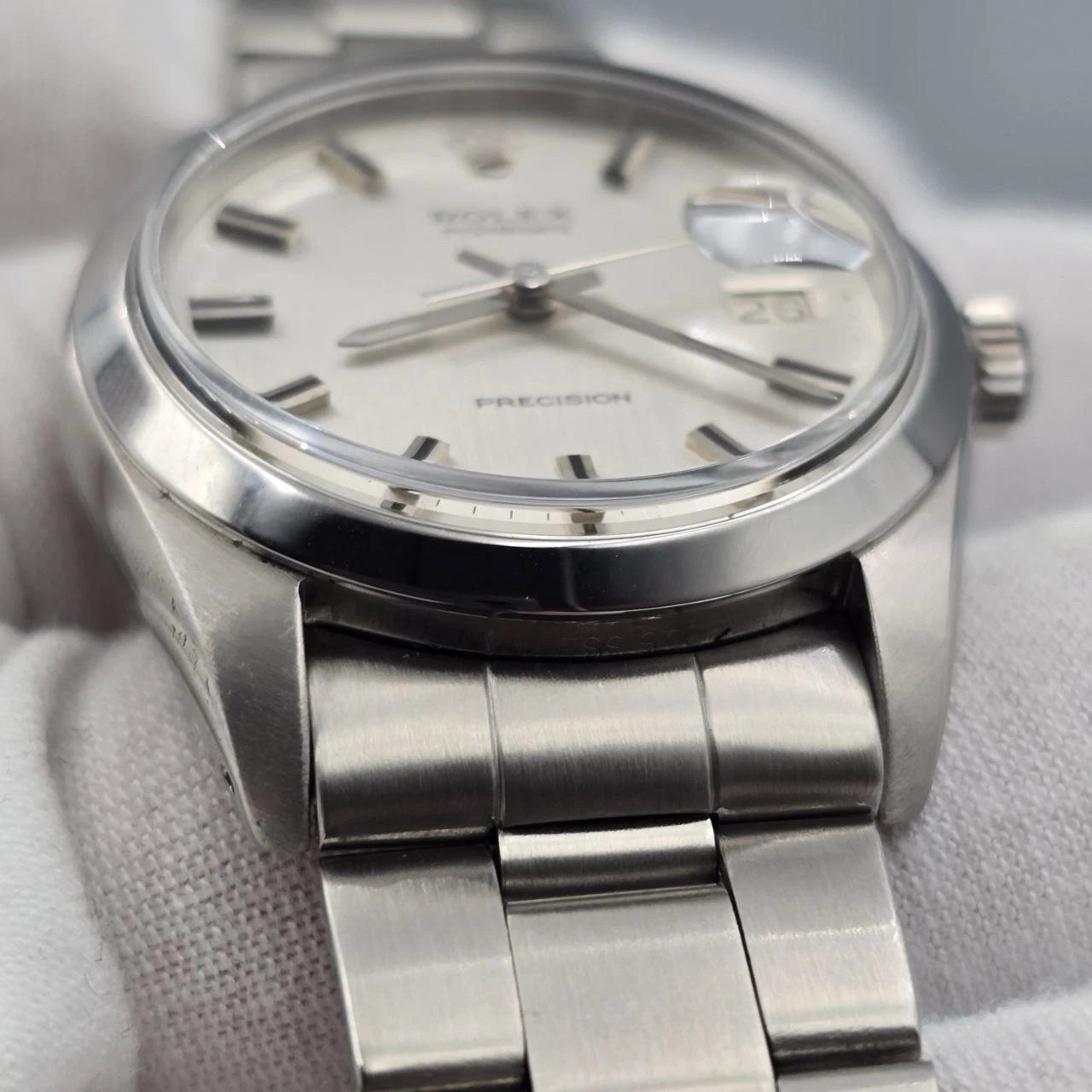 2022 RSC Rolex Oyster Date Precision 6694 Stainless Steel 34mm Silver Dial Watch