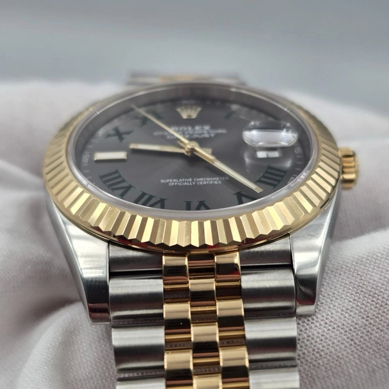 PAPERS 2024 Rolex Datejust 41mm Two Tone Wimbledon Dial Jubilee 126333 BOX