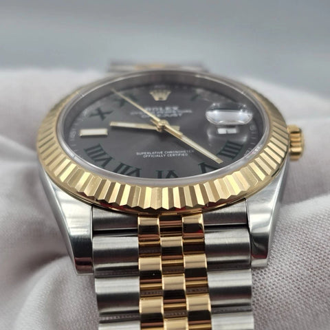 PAPERS 2024 Rolex Datejust 41mm Two Tone Wimbledon Dial Jubilee 126333 BOX