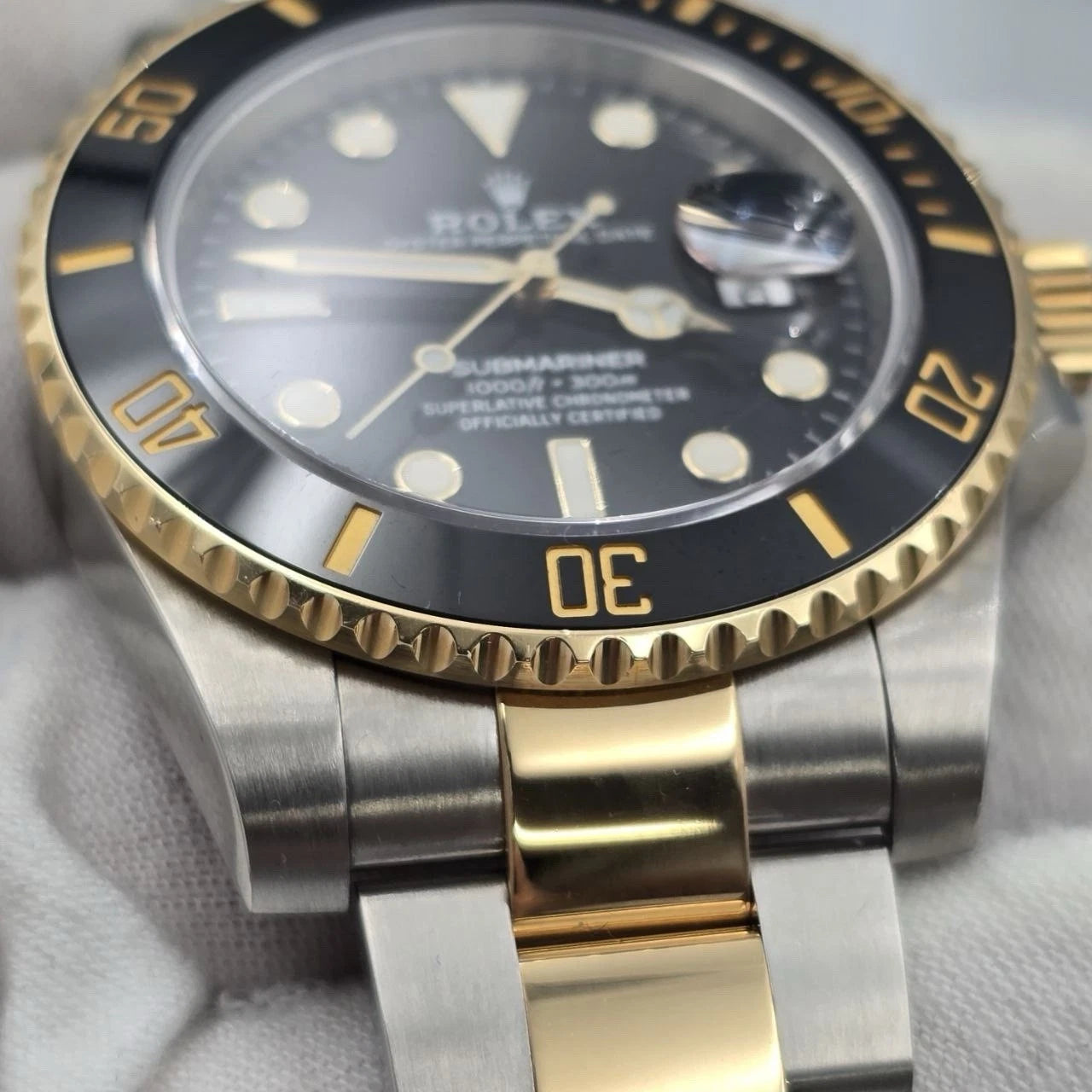 PAPERS 2018 Rolex Submariner Date 40mm 18k Two Tone Black Dial 116613LN BOX